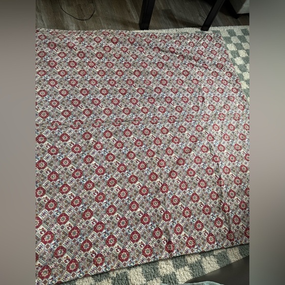 VTG Quilt Blanket Paisley Pattern Blanket Multi Color Boho Hippie Blanket Large - Picture 3 of 8